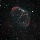 Crescent nebula, NGC6888, HOO, f=860mm f/D=3.4 Newton 20/23 aug & 1/21 sep 2022