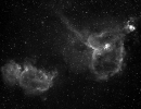 IC1805 and IC1848 in H-alpha