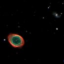 M57 Ring nebula and IC1296
