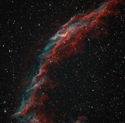 Veil nebula east section HOO, f=882mm, f/D=3.5